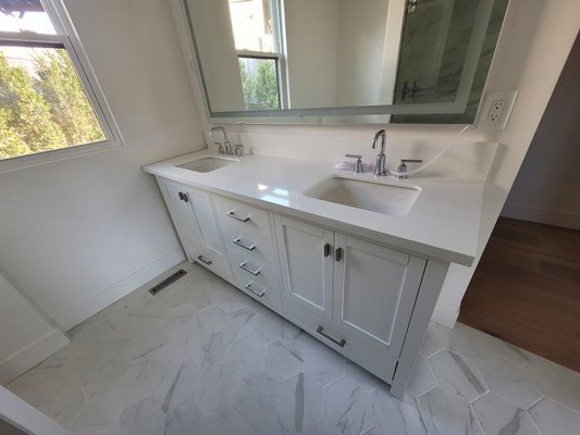 bathroom remodel - this is the master bathroom that was remodeled for a client that flip houses