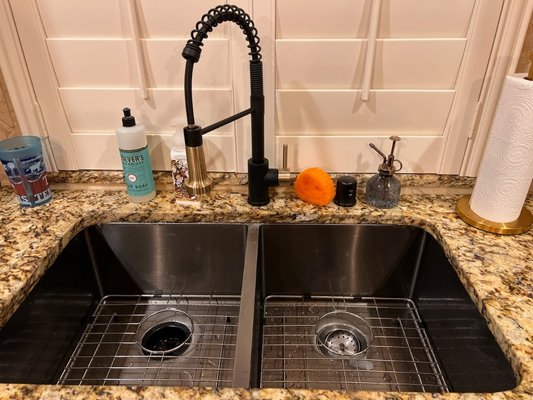 Kitchen sink swap - The client wanted deeper basin sink. Kitchen sink swap - The client wanted deeper basin sink.