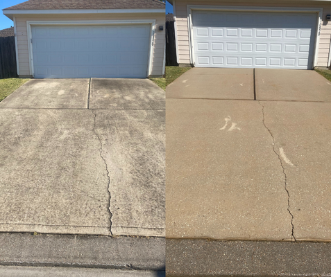 Driveway Cleaning - Driveways take a lot of wear and tear — dirt, oil stains, mildew, and tire marks can make even a beautiful home look neglected. At Wet Works Cleaning Services LLC, we use professional pressure washing techniques to safely remove built-up grime and stains. The result is a clean, bright driveway that boosts curb appeal, improves safety, and helps protect your concrete from long-term damage.