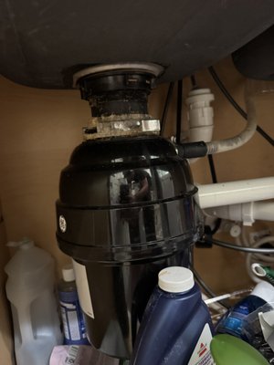 Garbage Disposal - Removed old garbage disposal and replace with Wolverine Brass 3/4 HP Disposal Garbage Disposal - Removed old garbage disposal and replace with Wolverine Brass 3/4 HP Disposal