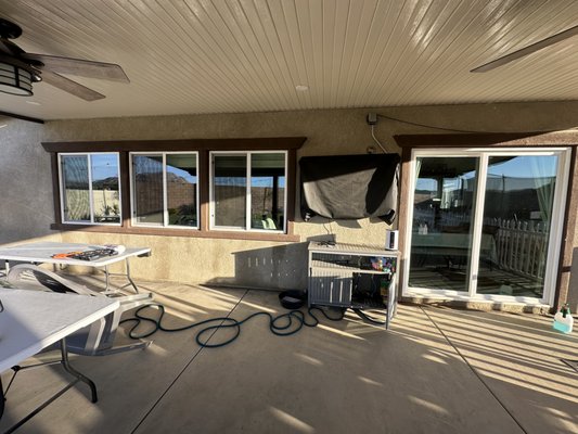 Full service - Complete interior and exterior cleaning, with solar panels added. Full service - Complete interior and exterior cleaning, with solar panels added.