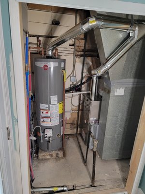 Duplex gas fernce, coil, line set and condenser replacement. Complete split system installation - Split HVAC system replaced on a duplex. Replaced coil, condenser, gas fernce, and line set. Also replaced the gas Water Heater. Another satisfied customer Duplex gas fernce, coil, line set and condenser replacement. Complete split system installation - Split HVAC system replaced on a duplex. Replaced coil, condenser, gas fernce, and line set. Also replaced the gas Water Heater. Another satisfied customer