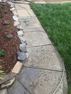 Sidewalk Pressure Washing - Client needed their sidewalk cleaned up!