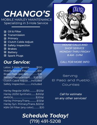 Our service and some bikes - Our services and some bikes we have maintained.
