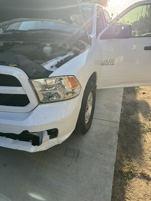 On this truck, we got called in for Battery that was no longer working on it - As you can see the pictures all we did is bring a new battery and installed it for Customer On this truck, we got called in for Battery that was no longer working on it - As you can see the pictures all we did is bring a new battery and installed it for Customer