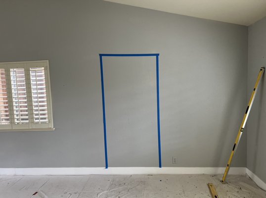Door installation - A client of mine wanted to add a door to be able to go to there backyard through the living room Door installation - A client of mine wanted to add a door to be able to go to there backyard through the living room