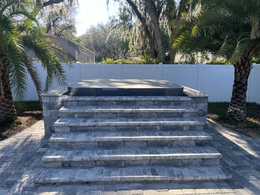 Spa Patio - Thinking about having a Spa at home? We can take care of that for you, and provide you with an amazing area to upgrade your home and give you an incredible relaxing spot.