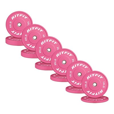 Customizable Olympic Bumper Weight Plates - High-density virgin rubber coating reduces noise and ground pressure, providing comfortable and quiet workouts, making RITFIT weight plates ideal for home and commercial gym settings. Customizable Olympic Bumper Weight Plates - High-density virgin rubber coating reduces noise and ground pressure, providing comfortable and quiet workouts, making RITFIT weight plates ideal for home and commercial gym settings.