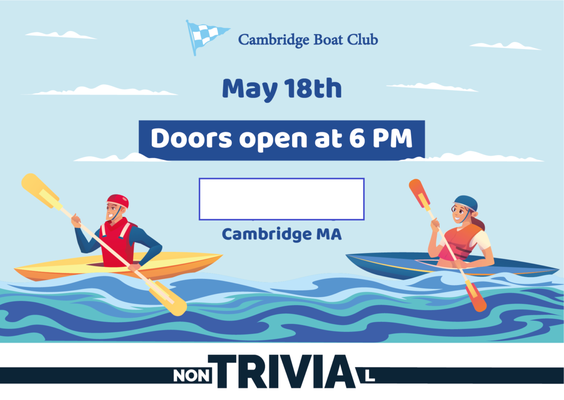 Trivia for Cambridge Boat Club - Cambridge Boat Club approached us to create a welcome trivia game for their new members.
They challenged us with a unique task: to develop custom questions on the highly specific topic of rowing. We rose to the occasion, crafting questions about rowing history, films featuring the sport, and famous rowers. The last round, blitz, was based on the facts about CBC history.
Our team also designed a special visual theme, stickers for prize champagne bottles, and invitations for guests. Upon delving into our client's diverse activities, we were touched to discover that beyond rowing, club members dedicate time to environmental cleanup and charitable work for the elderly. We subtly wove these admirable pursuits into our design, ensuring newcomers would appreciate the club's heartwarming impact from the start.
The result of our efforts and the smiles of our satisfied players can be seen in the last photographs! Trivia for Cambridge Boat Club - Cambridge Boat Club approached us to create a welcome trivia game for their new members.
They challenged us with a unique task: to develop custom questions on the highly specific topic of rowing. We rose to the occasion, crafting questions about rowing history, films featuring the sport, and famous rowers. The last round, blitz, was based on the facts about CBC history.
Our team also designed a special visual theme, stickers for prize champagne bottles, and invitations for guests. Upon delving into our client's diverse activities, we were touched to discover that beyond rowing, club members dedicate time to environmental cleanup and charitable work for the elderly. We subtly wove these admirable pursuits into our design, ensuring newcomers would appreciate the club's heartwarming impact from the start.
The result of our efforts and the smiles of our satisfied players can be seen in the last photographs!