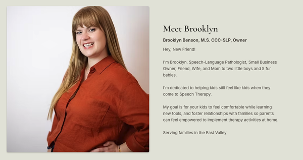 Meet our Team! - At The Therapy Garden, we believe meaningful progress begins with connection, curiosity, and individualized care. Our pediatric speech and feeding therapy is rooted in a neurodiversity-affirming, strengths-based approach that honors each child's unique needs.
Rather than fitting children into one approach, we meet them where they are. Through child-led and play-based speech therapy, we celebrate their strengths, honor their unique needs, and build on what makes them who they are.
Whether your child needs support with speech, language, communication, or feeding, we're here to help. We provide personalized pediatric speech and feeding therapy in Mesa, AZ and throughout the East Valley, while connecting families with trusted referrals for other therapy specialties when needed. Meet our Team! - At The Therapy Garden, we believe meaningful progress begins with connection, curiosity, and individualized care. Our pediatric speech and feeding therapy is rooted in a neurodiversity-affirming, strengths-based approach that honors each child's unique needs.
Rather than fitting children into one approach, we meet them where they are. Through child-led and play-based speech therapy, we celebrate their strengths, honor their unique needs, and build on what makes them who they are.
Whether your child needs support with speech, language, communication, or feeding, we're here to help. We provide personalized pediatric speech and feeding therapy in Mesa, AZ and throughout the East Valley, while connecting families with trusted referrals for other therapy specialties when needed.