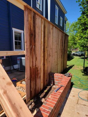 Fence Installation 2023 - Backyard Wooden Privacy Fence