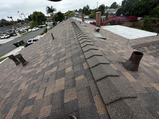 Asphalt Shingle Re-roof - Owen’s Corning shingles with O’hagan vent upgrade in Alhambra we only use the best materials for our clients Asphalt Shingle Re-roof - Owen’s Corning shingles with O’hagan vent upgrade in Alhambra we only use the best materials for our clients