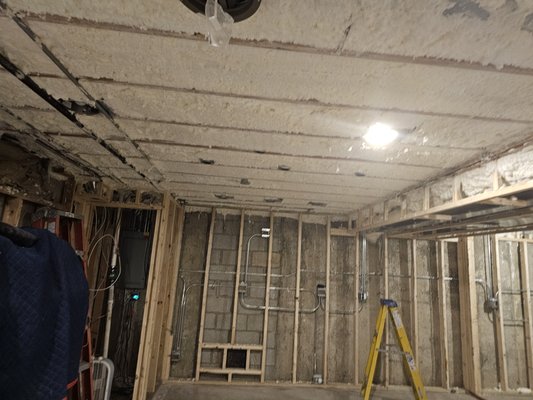sound basement ceiling - sound ceiling between basement and 1st floor with spray foam open cell sound basement ceiling - sound ceiling between basement and 1st floor with spray foam open cell