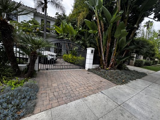 Gates - Repaired rust and painted iron gate. Bringing this old gloss black to a dark room color from sherwin. Using industrial oil based paint. Gates - Repaired rust and painted iron gate. Bringing this old gloss black to a dark room color from sherwin. Using industrial oil based paint.