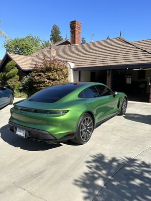 Mobile Tinting - This amazing Porsche was tinted in ceramic film all the way around to help maximize heat, rejection. Mobile Tinting - This amazing Porsche was tinted in ceramic film all the way around to help maximize heat, rejection.