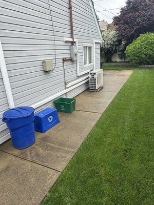 Patio refresh in Merick - This homes backyard was covered in built up dirt and grime, and was left looking fresh.