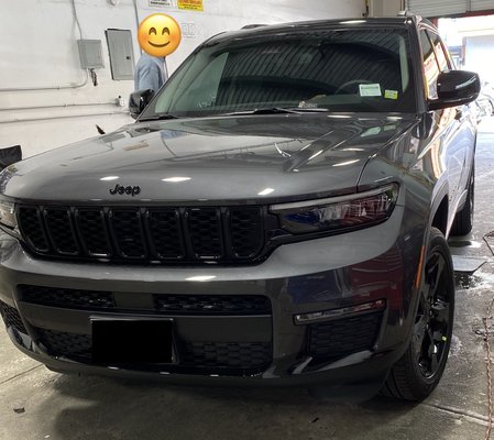Car Window Tinting - This client decided to get our 5% ceramic tint on the rear windows of his Jeep Grand Cherokee. The entire job takes approximately 45 minutes to 1 hour. The price for the rear windows (rear driver and passenger windows, windows in the trunk area, and rear windshield) of any standard SUV ranges from $100-$150. Car Window Tinting - This client decided to get our 5% ceramic tint on the rear windows of his Jeep Grand Cherokee. The entire job takes approximately 45 minutes to 1 hour. The price for the rear windows (rear driver and passenger windows, windows in the trunk area, and rear windshield) of any standard SUV ranges from $100-$150.