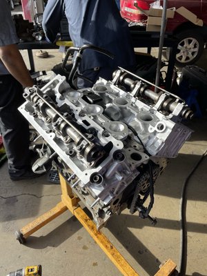 1999 Ford Explorer - Our customer came to us because the vehicle had a hard time starting after the vehicle had been sitting for quite some time. Old fuel tends to become sticky so when the customer started the vehicle up, the old fuel stuck the valves in the cylinder head closed. Because of that the cylinder heads had to be replaced ! We finished the job within a few days and the vehicle was running great! We also replaced all the spark plugs, ignition coils, and fuel pump ! 1999 Ford Explorer - Our customer came to us because the vehicle had a hard time starting after the vehicle had been sitting for quite some time. Old fuel tends to become sticky so when the customer started the vehicle up, the old fuel stuck the valves in the cylinder head closed. Because of that the cylinder heads had to be replaced ! We finished the job within a few days and the vehicle was running great! We also replaced all the spark plugs, ignition coils, and fuel pump !