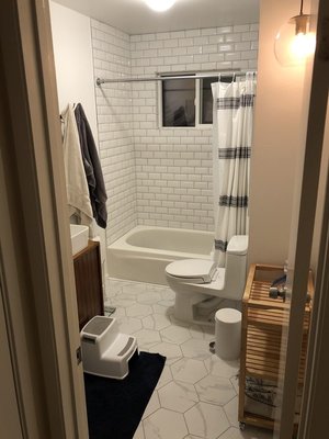 Bathroom remodeling - This project is done in one of our valuable customers house in Houston, TX. We remodeled the bathroom from scratch, replaced the new baseboard, tiled new tiles, plumbing, and painting. Bathroom remodeling - This project is done in one of our valuable customers house in Houston, TX. We remodeled the bathroom from scratch, replaced the new baseboard, tiled new tiles, plumbing, and painting.