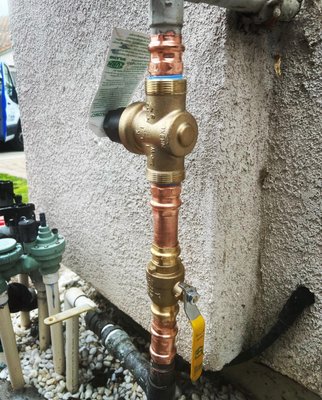 Shut off Valve replacement - Water pressure regulator and shut off valve replacement, before and after. Shut off Valve replacement - Water pressure regulator and shut off valve replacement, before and after.