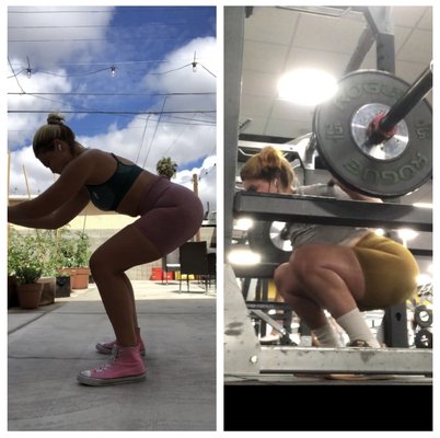Mobility and Physique Journey - After recovering from many years of restrictive eating, gaining strength was the goal. Feeling strong, confident, and empowered! Photos taken after 2 years of continued training. Mobility and Physique Journey - After recovering from many years of restrictive eating, gaining strength was the goal. Feeling strong, confident, and empowered! Photos taken after 2 years of continued training.