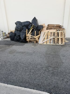 Commercial Debris Removal at Marshalls – Lakewood, CA - Commercial debris pickup completed in Lakewood, California. Our team removed bagged debris, wooden pallets, scrap wood, flattened cardboard, packaging materials, and loose trash from the property’s service area. Once everything was loaded and hauled away, we swept the area and left it completely clean and clear.

SoCal Cleanout Services provides dependable one-time and recurring junk removal for retail stores, contractors, property managers, and commercial properties throughout Los Angeles and Orange County.