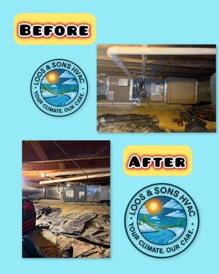 Furnace replacement and a steam humidifier install! - We had to take every bolt out of the furnace to fit it in the crawlspace, then put it back together!
The Steam Humidifier and Reme Halo are the first step in this install process, customers choice because he just bought the home and is busy. Furnace replacement and a steam humidifier install! - We had to take every bolt out of the furnace to fit it in the crawlspace, then put it back together!
The Steam Humidifier and Reme Halo are the first step in this install process, customers choice because he just bought the home and is busy.