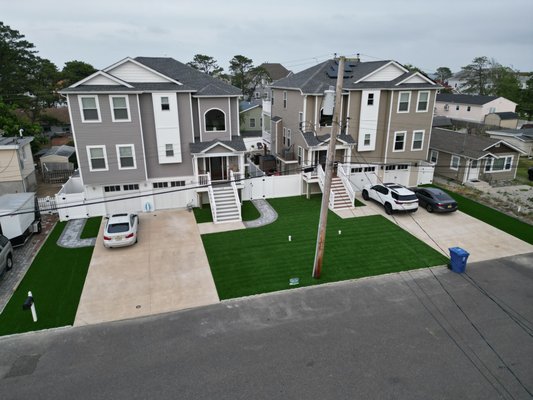 Artificial Turf & Pavers (Shelter Cove) - Artificial Turf Conversion 2 Properties & Pavers
