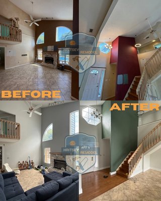 High ceiling house painting - Another successful home update completed.
For this project, we installed new baseboards, repaired and updated wall textures, painted the interior, and replaced the entry door. These improvements gave the space a cleaner, brighter, and more modern appearance while preserving its character.
Small details make a big difference when it comes to transforming a home.
Contact Hritsev Remodel for your next renovation project. High ceiling house painting - Another successful home update completed.
For this project, we installed new baseboards, repaired and updated wall textures, painted the interior, and replaced the entry door. These improvements gave the space a cleaner, brighter, and more modern appearance while preserving its character.
Small details make a big difference when it comes to transforming a home.
Contact Hritsev Remodel for your next renovation project.