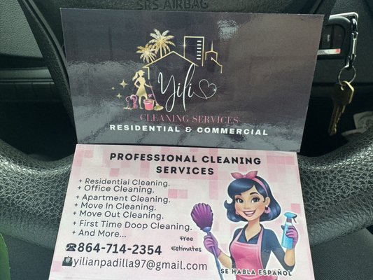 Yili Cleaning Services - Publicidad