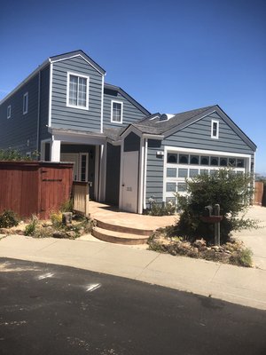 Complete Siding Replacement - This property had water damage on all siding and had our client waited longer the framing could have damaged. The project entailed complete removal of siding and trims, installing new sheathing, waterproofing, and then we used James Hardie Lap Siding Color Plus (Pre-Painted) and Trims.