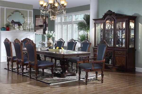 DINING ROOM SETS - Discover the perfect dining room set at Value Home Furnishings , where elegance meets practicality. Our diverse collection ranges from timeless classics to modern chic, ensuring you find the ideal match for your dining area. Each set is crafted from high-quality materials, guaranteeing durability and style that lasts. With our affordable pricing, you can elevate your dining space without breaking the bank. Our dedicated customer service team is always on hand to help you choose the best set to suit your taste and lifestyle. Make every meal special with a beautiful dining room set from Value Home Furnishings.