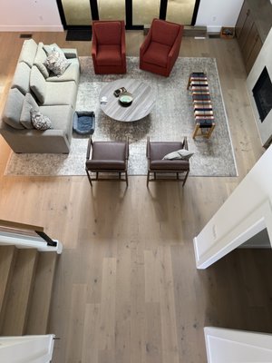 Engineered Hardwood - Engineered Hardwood was installed at this custom built home in Forest Heights on Skyline BLVD, Portland OR. Engineered Hardwood is something that will last for decades. We nailed and glued these boards throughout the whole main floor, on the staircase and upper level. Carpet installation was completed in the bonus room and bedrooms. Proper preparation is critical for hardwood floors, if they are installed with out the proper acclimation, the boards will buckle, squeak and expend. Consult with us and we will explain how we will complete a professional installation that you will trust.
Picture 7 and so on are pictures from the NW Street of Dreams home competition 2026. that was a 5,734 sqft home which was just 10 minute's away from the first few pictures. Engineered Hardwood - Engineered Hardwood was installed at this custom built home in Forest Heights on Skyline BLVD, Portland OR. Engineered Hardwood is something that will last for decades. We nailed and glued these boards throughout the whole main floor, on the staircase and upper level. Carpet installation was completed in the bonus room and bedrooms. Proper preparation is critical for hardwood floors, if they are installed with out the proper acclimation, the boards will buckle, squeak and expend. Consult with us and we will explain how we will complete a professional installation that you will trust.
Picture 7 and so on are pictures from the NW Street of Dreams home competition 2026. that was a 5,734 sqft home which was just 10 minute's away from the first few pictures.