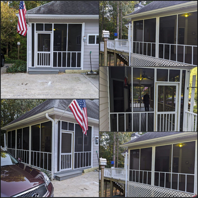 Screened in porch - This screened in porch was a culmination of the customers vision that we were able to make a reality. The guys did a great job finishing this project. Screened in porch - This screened in porch was a culmination of the customers vision that we were able to make a reality. The guys did a great job finishing this project.