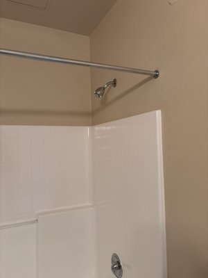 Bathroom paint - Bathroom was repainted, new hardware installed (shower bar, shower head) and whole project was re caulked Bathroom paint - Bathroom was repainted, new hardware installed (shower bar, shower head) and whole project was re caulked