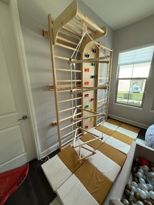 Climbing Gym - This was a long assemble, along with an extra precautionary mounting method. Climbing Gym - This was a long assemble, along with an extra precautionary mounting method.