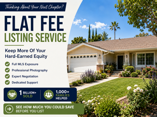 Flat Fee MLS Service - You've spent years building equity in your home. Why give away a large portion of it in commissions?
Our Flat Fee Listing Service gives you the professional guidance, marketing, MLS exposure, and negotiation support you need to sell successfully—while keeping more of your hard-earned equity where it belongs: with you. Flat Fee MLS Service - You've spent years building equity in your home. Why give away a large portion of it in commissions?
Our Flat Fee Listing Service gives you the professional guidance, marketing, MLS exposure, and negotiation support you need to sell successfully—while keeping more of your hard-earned equity where it belongs: with you.