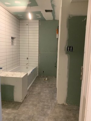Bathroom remodel - This customer tried doing there own remodel to cut cost and ended up spending more, but we were hereto rescue them and make their bathroom dreams come true! Bathroom remodel - This customer tried doing there own remodel to cut cost and ended up spending more, but we were hereto rescue them and make their bathroom dreams come true!