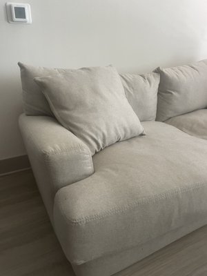 “ Happy customer: just the sofas ⭐️08/1/2024 ⭐️ - On 08/1/2024 I met a wonderful customer she was very sweet and inviting very great person, she just wanted her sofas done that was all, the work was a bit tough because sofas are very detail and sometimes time consuming, I had to carry the cleaning machine upstairs that was not fun lol but we had a great time and we got the job done SEE YOU NEXT TIME OY3AH! Carpet cleaning