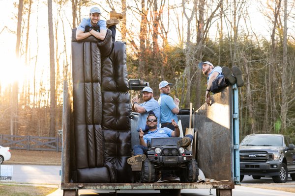 Everyone's Favorite Junk Removal Crew - In the world of Junk Removal there is one Crew that stands tall above the rest. That, my friend is The Stand Up Guys Junk Removal Crew. Stand Up Guys have revolutionized the Junk Removal industry. We’ve turned what was once a mundane task that plagued your everyday home owner into an exhilarating experience for the whole family. It's something just have to experience to understand. Don't take our word for it, ask the thousands upon thousands of our extremely happy customers.