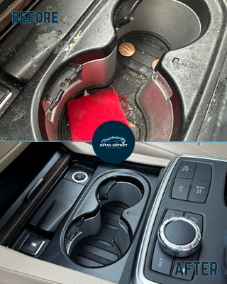 Interior Detail - This Mercedes-Benz was in bad shape. Detail District's full interior detail gave this vehicle a brand new look and feel.