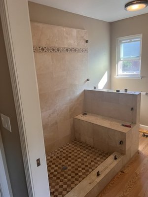 Master Bathroom Project - This awesome master bathroom project was finished in Oct 2022. The homeowners wanted to reduce the size of the shower area and to move the toilet across the area to make way for a free-standing tub. We had to remove the small closet beside the vanity sinks for the toilet. Check out this gorgeous transformation! Master Bathroom Project - This awesome master bathroom project was finished in Oct 2022. The homeowners wanted to reduce the size of the shower area and to move the toilet across the area to make way for a free-standing tub. We had to remove the small closet beside the vanity sinks for the toilet. Check out this gorgeous transformation!