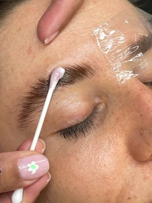 Brow Lamination - Brow lamination is a perm for your brows that straightens and lifts the hairs. Instead of curls, a setting solution helps brow hair stay brushed up, lifted and have more flexibility to move the hairs to your desired shape. Lasts about 5-6 weeks and includes a brow tint. Brow Lamination - Brow lamination is a perm for your brows that straightens and lifts the hairs. Instead of curls, a setting solution helps brow hair stay brushed up, lifted and have more flexibility to move the hairs to your desired shape. Lasts about 5-6 weeks and includes a brow tint.