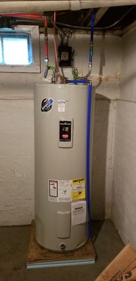 Water Heater - Tank type water heaters installed, repaired, and replaced efficiently and professionally.  Quality parts you can depend on.