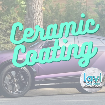 Ceramic Coating - We specialize in professional ceramic coating services that provide long-lasting protection and unmatched shine for your vehicle. Our ceramic coating solutions are designed to shield your car’s paint from environmental damage, enhance gloss, and make maintenance easier than ever. Whether you drive a luxury sedan, sports car, SUV, or daily commuter, our ceramic coatings deliver superior results that preserve your vehicle’s value and appearance for years to come.

What Is Ceramic Coating?

Ceramic coating is a liquid polymer applied to a vehicle’s exterior surfaces. Once cured, it chemically bonds with the factory paint, creating a durable, hydrophobic layer of protection. Unlike traditional waxes or sealants, ceramic coatings offer long-term defense against UV rays, oxidation, bird droppings, acid rain, road salt, and other contaminants. The result is a deep, mirror-like finish that repels water, dirt, and grime while reducing the need for frequent washing.

Benefits of Ceramic Coating
Long-Lasting Protection: Ceramic coatings can last 2 to 5 years or more with proper maintenance, far outlasting traditional waxes.
Hydrophobic Properties: Water beads and rolls off the surface, carrying dirt and debris with it, making your car easier to clean.
UV and Oxidation Resistance: Prevents paint fading and oxidation caused by prolonged sun exposure.
Chemical Resistance: Protects against harsh chemicals, bird droppings, bug splatter, and acid rain.
Enhanced Gloss and Depth: Creates a high-gloss, showroom-quality finish that enhances the color and clarity of your paint.
Scratch Resistance: Adds a layer of hardness that helps reduce the risk of minor scratches and swirl marks.
Ease of Maintenance: Keeps your vehicle cleaner for longer and reduces the time and effort needed for washing.
Our Ceramic Coating Process

At Lavi Auto Detailing, we follow a meticulous multi-step process to ensure optimal bonding and performance of the ceramic coating:

Thorough Wash and Decontamination
We begin with a pH-neutral hand wash, followed by iron and tar removal and a clay bar treatment to eliminate all surface contaminants.
Paint Correction (If Needed)
To ensure a flawless finish, we perform paint correction to remove swirl marks, light scratches, and oxidation. This step is essential for maximizing the clarity and gloss of the final result.
Surface Prep
We use an isopropyl alcohol (IPA) solution to remove any remaining oils or residues, ensuring a clean surface for the ceramic coating to bond properly.
Application of Ceramic Coating
We apply a professional-grade ceramic coating by hand, panel by panel, allowing it to cure and bond with the paint. Depending on the package, we may apply multiple layers for added durability and performance.
Curing Time
After application, the coating is left to cure in a controlled environment. We provide aftercare instructions to ensure proper curing and long-term results.
Ceramic Coating Packages

We offer a range of ceramic coating packages to suit different vehicles, budgets, and protection needs:

Entry-Level Coating (1–2 Years Protection)
Ideal for daily drivers looking for enhanced gloss and basic protection.
Mid-Tier Coating (3–5 Years Protection)
Includes single-stage paint correction and a higher-grade coating for longer-lasting results.
Premium Coating (5+ Years Protection)
Includes multi-stage paint correction, multiple layers of ceramic coating, and optional wheel, glass, and trim protection.
Additional Ceramic Coating Services

Wheel Coating: Protects wheels from brake dust, road grime, and corrosion.
Glass Coating: Improves visibility in rain and makes glass easier to clean.
Trim and Plastic Coating: Restores and protects faded trim from UV damage.
Interior Ceramic Coating: Protects leather, fabric, and plastic surfaces from spills, stains, and UV rays.
Why Choose Lavi Auto Detailing for Ceramic Coating?

Certified Installers: Our technicians are trained and certified in the proper application of professional-grade ceramic coatings.
Premium Products: We use only the highest quality ceramic coatings from trusted brands for maximum durability and performance.
Attention to Detail: Every vehicle receives personalized care and a flawless finish.
Customer Satisfaction: We stand behind our work and are committed to exceeding your expectations.
Convenient Service Options: Choose from in-shop or mobile ceramic coating services, depending on your location and preferences.
Our Ceramic Coating Portfolio

Our ceramic coating portfolio features a wide range of vehicles, including:

Luxury brands like BMW, Mercedes-Benz, Audi, and Lexus
Exotic cars such as Ferrari, Lamborghini, Porsche, and McLaren
Classic and collector vehicles
Trucks, SUVs, and daily drivers
Each project showcases the transformative power of ceramic coating — from dull, faded paint to a deep, reflective shine that turns heads. Our before-and-after photos and customer testimonials highlight the quality and durability of our work.