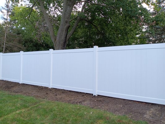 PVC Vinyl Privacy - White PVC Privacy fence is sure to complement any home. PVC Vinyl Privacy - White PVC Privacy fence is sure to complement any home.