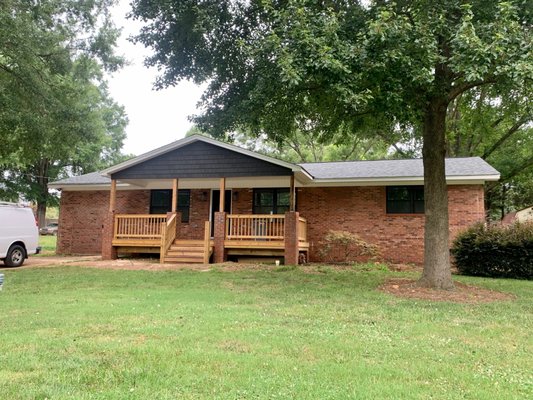 Exterior Painting Of Brick Ranch Home - Here is the finished result of the brick exterior we did last year. By simply painting your house it makes it look new and fresh and it also improves you curb appeal. Give us a call or submit your information to schedule your free estimate!