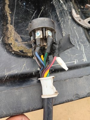 7-way connector plug repair - This was a repair of a 7-way electrical connector cord from a horse trailer to the tow vehicle. 7-way connector plug repair - This was a repair of a 7-way electrical connector cord from a horse trailer to the tow vehicle.