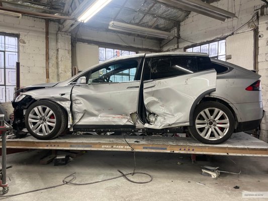 Compete Left Side Collision Repair - Vehicle arrived undrivable with a complete left side structural collision. The following panels were replaced: Front Bumper, Left Head Light, Left Front Suspension, Left Fender, Left Falcon Wing Door, Left Rear Suspension, Left Quarter Panel Replacement.
Pricing ranges depending on model of vehicle. Please give us a call regarding any questions. Compete Left Side Collision Repair - Vehicle arrived undrivable with a complete left side structural collision. The following panels were replaced: Front Bumper, Left Head Light, Left Front Suspension, Left Fender, Left Falcon Wing Door, Left Rear Suspension, Left Quarter Panel Replacement.
Pricing ranges depending on model of vehicle. Please give us a call regarding any questions.