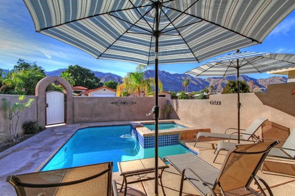 "CASA ALEGRE" 3 Bedroom, 2 Bath, Max Occupancy 6 Guests - For more information and to request a reservation quote for your date range, visit
https://www.pdvacationrentals.com/casaalegre.
Casa Alegre is located in upper La Quinta Cove with its wrap-around Santa Rosa mountain views and starry nights.
This spacious 3 bedroom 2 bath home has a private pool and spa with all the amenities that you could ask for. Situated in a quiet neighborhood with quick access to downtown and all the major attractions, 'Casa Alegre is an ideal home for rest and relaxation after a busy day of sightseeing.
Miles of trails winding through dramatic mountain vistas are within walking distance from the property for hiking and mountain biking. The 'Top of the Cove' trails are known as some of the best in California and are pet friendly.
Old Town La Quinta is a short drive from this property and is a favorite of locals for its beauty, art fairs, shopping and dining.
While La Quinta Cove is surrounded by some of the valley’s most exclusive and luxurious private country club communities, the protected Cove affords the finest of Santa Rosa Mountain views, natural beauty and pristine air quality. La Quinta’s dark sky ordinance ensures that starry nights will always shine brightly for all.
The Cove offers quick access to recreational areas, including several city parks, rugged mountain trails, the Fred Wolff Bear Creek Nature Preserve, Indian Wells Tennis Garden and the valley's 3 major music festivals held in April "CASA ALEGRE" 3 Bedroom, 2 Bath, Max Occupancy 6 Guests - For more information and to request a reservation quote for your date range, visit
https://www.pdvacationrentals.com/casaalegre.
Casa Alegre is located in upper La Quinta Cove with its wrap-around Santa Rosa mountain views and starry nights.
This spacious 3 bedroom 2 bath home has a private pool and spa with all the amenities that you could ask for. Situated in a quiet neighborhood with quick access to downtown and all the major attractions, 'Casa Alegre is an ideal home for rest and relaxation after a busy day of sightseeing.
Miles of trails winding through dramatic mountain vistas are within walking distance from the property for hiking and mountain biking. The 'Top of the Cove' trails are known as some of the best in California and are pet friendly.
Old Town La Quinta is a short drive from this property and is a favorite of locals for its beauty, art fairs, shopping and dining.
While La Quinta Cove is surrounded by some of the valley’s most exclusive and luxurious private country club communities, the protected Cove affords the finest of Santa Rosa Mountain views, natural beauty and pristine air quality. La Quinta’s dark sky ordinance ensures that starry nights will always shine brightly for all.
The Cove offers quick access to recreational areas, including several city parks, rugged mountain trails, the Fred Wolff Bear Creek Nature Preserve, Indian Wells Tennis Garden and the valley's 3 major music festivals held in April